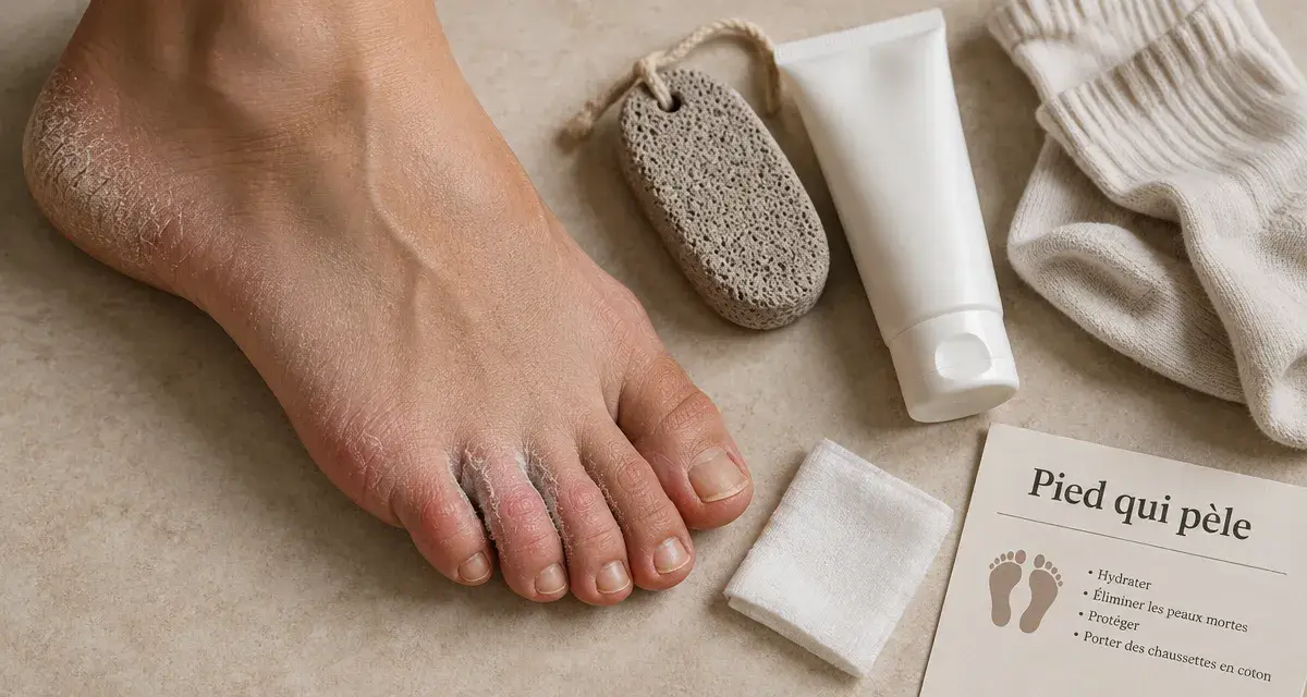 Peau qui pele au pied : talon sec, corne ou mycose entre orteils