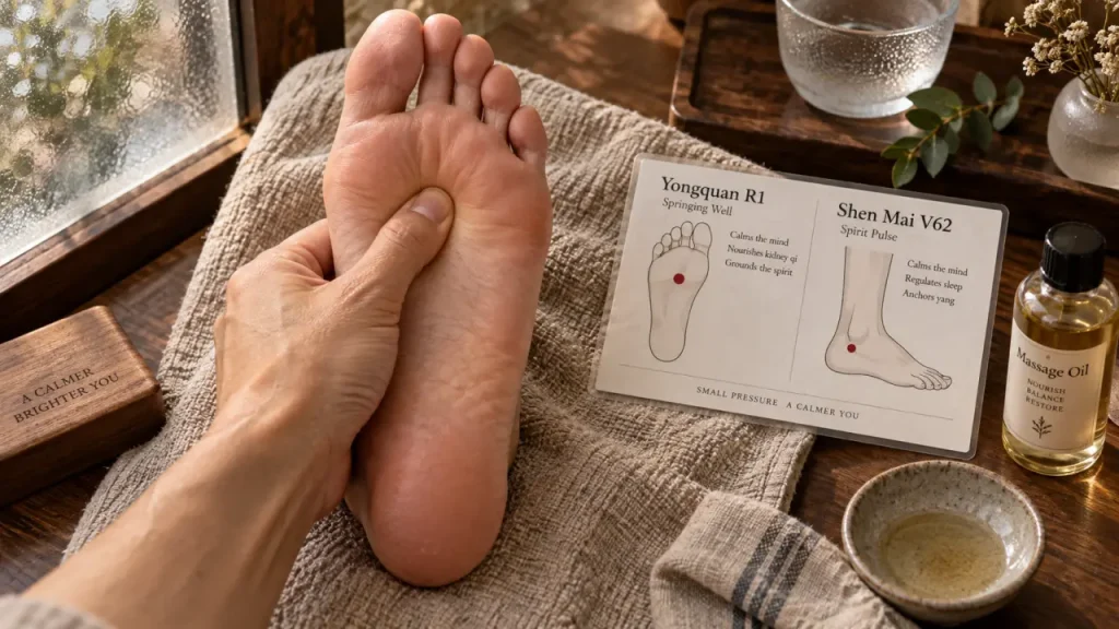 Point de pression du pied : où appuyer pour le sommeil, le stress ou la digestion